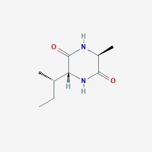 molecular formula C9H16N2O2 B2593566 (3R,6S)-3-[(2S)-Butan-2-yl]-6-methylpiperazine-2,5-dione CAS No. 2416217-62-2