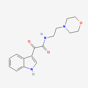 B2593662 2-(1H-indol-3-yl)-N-(2-morpholin-4-ylethyl)-2-oxoacetamide CAS No. 852367-37-4