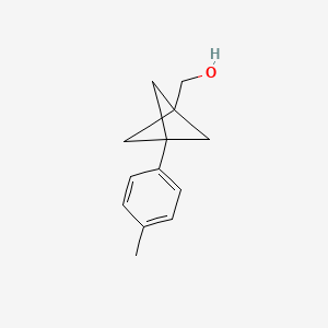 molecular formula C13H16O B2593675 [3-(4-Methylphenyl)-1-bicyclo[1.1.1]pentanyl]methanol CAS No. 2287282-11-3