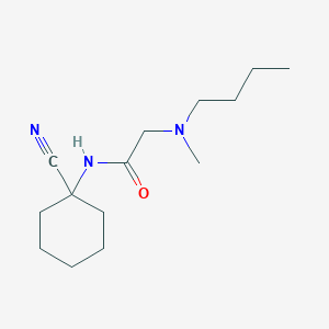 molecular formula C14H25N3O B2593691 2-[butyl(methyl)amino]-N-(1-cyanocyclohexyl)acetamide CAS No. 1210141-33-5
