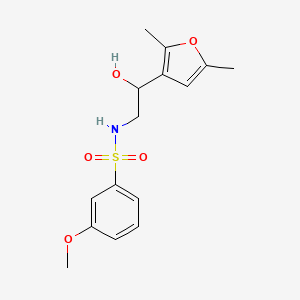 molecular formula C15H19NO5S B2593697 N-(2-(2,5-dimethylfuran-3-yl)-2-hydroxyethyl)-3-methoxybenzenesulfonamide CAS No. 2320641-78-7