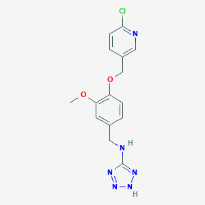 N-{4-[(6-chloropyridin-3-yl)methoxy]-3-methoxybenzyl}-1H-tetrazol-5-amine