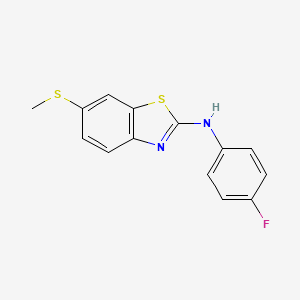 N-(4-fluorophenyl)-6-(methylthio)benzo[d]thiazol-2-amine
