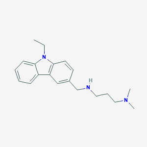 molecular formula C20H27N3 B259371 N-[3-(dimethylamino)propyl]-N-[(9-ethyl-9H-carbazol-3-yl)methyl]amine 