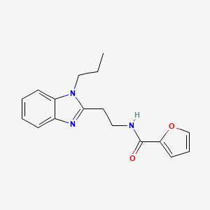 molecular formula C17H19N3O2 B2593713 N-[2-(1-propylbenzimidazol-2-yl)ethyl]furan-2-carboxamide CAS No. 877287-92-8