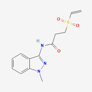 3-Ethenylsulfonyl-N-(1-methylindazol-3-yl)propanamide