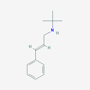 molecular formula C13H19N B259372 N-(tert-butyl)-N-cinnamylamine 