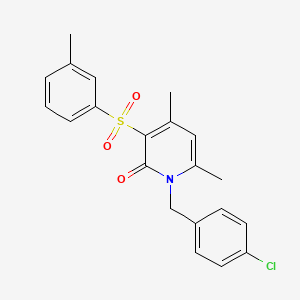 1-(4-chlorobenzyl)-4,6-dimethyl-3-[(3-methylphenyl)sulfonyl]-2(1H)-pyridinone