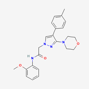 N-(2-methoxyphenyl)-2-(3-morpholino-4-(p-tolyl)-1H-pyrazol-1-yl)acetamide