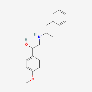 molecular formula C18H23NO2 B2593741 1-(4-Methoxyphenyl)-2-[(1-phenylpropan-2-yl)amino]ethan-1-ol CAS No. 1409070-36-5