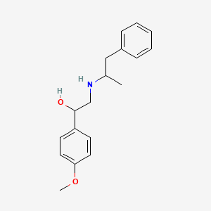 molecular formula C18H23NO2 B2593741 1-(4-甲氧苯基)-2-[(1-苯基丙烷-2-基)氨基]乙醇 CAS No. 1409070-36-5