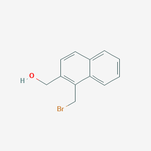 molecular formula C12H11BrO B2593744 [1-(溴甲基)萘-2-基]甲醇 CAS No. 2060057-94-3
