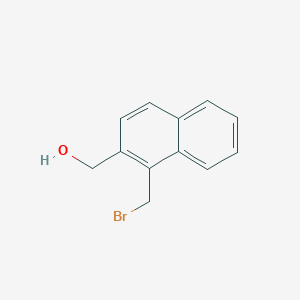 molecular formula C12H11BrO B2593744 [1-(Brommethyl)naphthalen-2-yl]methanol CAS No. 2060057-94-3