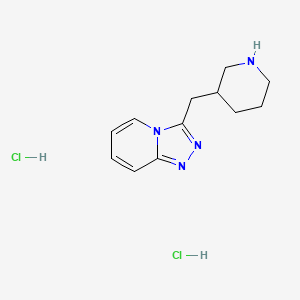 3-({[1,2,4]Triazolo[4,3-a]pyridin-3-yl}methyl)piperidine dihydrochloride