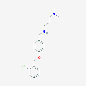 N-{4-[(2-chlorobenzyl)oxy]benzyl}-N-[3-(dimethylamino)propyl]amine