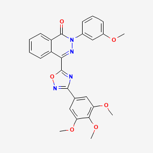 2-(3-methoxyphenyl)-4-[3-(3,4,5-trimethoxyphenyl)-1,2,4-oxadiazol-5-yl]phthalazin-1(2H)-one