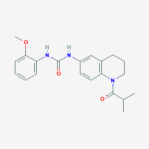 molecular formula C21H25N3O3 B2593777 1-(1-Isobutyryl-1,2,3,4-tetrahydroquinolin-6-yl)-3-(2-methoxyphenyl)urea CAS No. 1203305-07-0