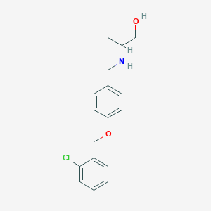 molecular formula C18H22ClNO2 B259379 2-({4-[(2-Chlorobenzyl)oxy]benzyl}amino)-1-butanol 