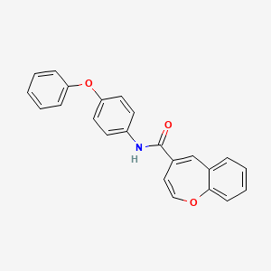 molecular formula C23H17NO3 B2593792 N-(4-苯氧基苯基)-1-苯并氧杂卓-4-甲酰胺 CAS No. 950333-90-1