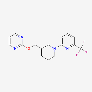 2-[[1-[6-(Trifluoromethyl)pyridin-2-yl]piperidin-3-yl]methoxy]pyrimidine