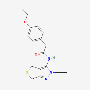 N-(2-tert-butyl-4,6-dihydrothieno[3,4-c]pyrazol-3-yl)-2-(4-ethoxyphenyl)acetamide