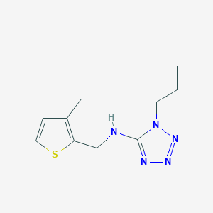 N-[(3-methylthiophen-2-yl)methyl]-1-propyl-1H-tetrazol-5-amine