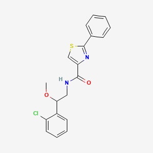 N-(2-(2-chlorophenyl)-2-methoxyethyl)-2-phenylthiazole-4-carboxamide