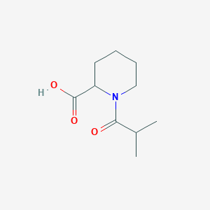 molecular formula C10H17NO3 B2593841 1-(2-甲基丙酰基)哌啶-2-羧酸 CAS No. 1103336-91-9