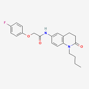 molecular formula C21H23FN2O3 B2593849 N-(1-butyl-2-oxo-1,2,3,4-tetrahydroquinolin-6-yl)-2-(4-fluorophenoxy)acetamide CAS No. 951472-13-2