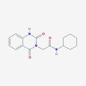 molecular formula C16H19N3O3 B2593850 N-cyclohexyl-2-(2,4-dioxo-1H-quinazolin-3-yl)acetamide CAS No. 896381-10-5