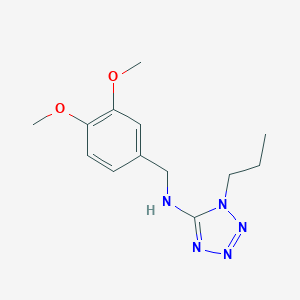 molecular formula C13H19N5O2 B259386 N-(3,4-dimethoxybenzyl)-1-propyl-1H-tetrazol-5-amine 