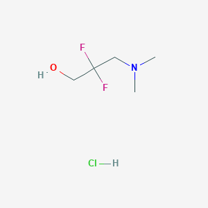 molecular formula C5H12ClF2NO B2593866 3-(二甲氨基)-2,2-二氟丙醇；盐酸盐 CAS No. 2305252-90-6