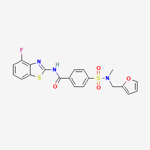 N-(4-fluorobenzo[d]thiazol-2-yl)-4-(N-(furan-2-ylmethyl)-N-methylsulfamoyl)benzamide