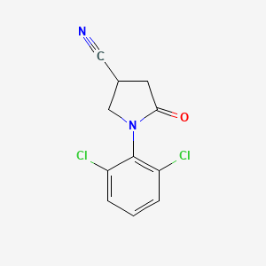 1-(2,6-Dichlorophenyl)-5-oxopyrrolidine-3-carbonitrile