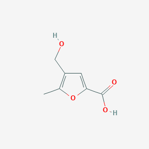 molecular formula C7H8O4 B2593895 4-(Hydroxymethyl)-5-methylfuran-2-carboxylic acid CAS No. 90048-07-0