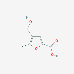 molecular formula C7H8O4 B2593895 Ácido 4-(hidroximetil)-5-metilfurano-2-carboxílico CAS No. 90048-07-0