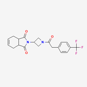 molecular formula C20H19F3N2O3 B2593896 2-(1-{2-[4-(trifluorométhyl)phényl]acétyl}azétidin-3-yl)-2,3,3a,4,7,7a-hexahydro-1H-isoindole-1,3-dione CAS No. 1903141-91-2