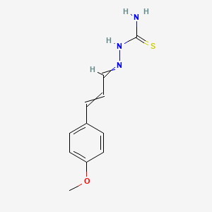 molecular formula C11H13N3OS B2593919 [3-(4-Methoxyphenyl)prop-2-enylideneamino]thiourea CAS No. 99857-07-5