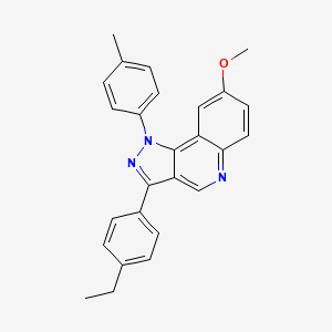 molecular formula C26H23N3O B2593928 3-(4-乙基苯基)-8-甲氧基-1-(4-甲基苯基)-1H-吡唑并[4,3-c]喹啉 CAS No. 901004-87-3