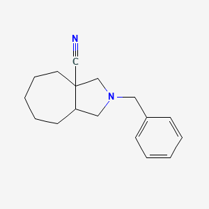2-Benzyl-1,3,4,5,6,7,8,8a-octahydrocyclohepta[c]pyrrole-3a-carbonitrile