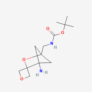 Tert-butyl N-[(4-aminospiro[2-oxabicyclo[2.1.1]hexane-3,3'-oxetane]-1-yl)methyl]carbamate