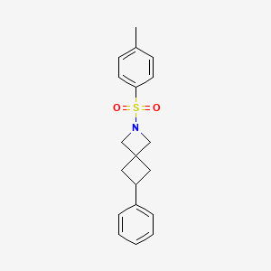 molecular formula C19H21NO2S B2593945 2-(4-Methylphenyl)sulfonyl-6-phenyl-2-azaspiro[3.3]heptane CAS No. 2415634-47-6