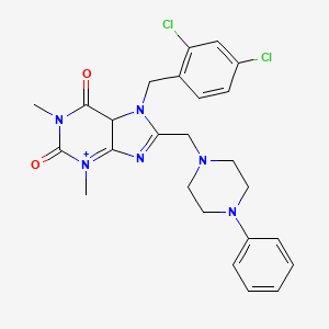 7-[(2,4-dichlorophenyl)methyl]-1,3-dimethyl-8-[(4-phenylpiperazin-1-yl)methyl]-2,3,6,7-tetrahydro-1H-purine-2,6-dione