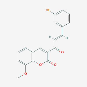 3-[(2E)-3-(3-bromophenyl)prop-2-enoyl]-8-methoxy-2H-chromen-2-one