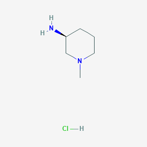 molecular formula C6H15ClN2 B2593950 (S)-1-Methyl-piperidin-3-ylamine hydrochloride CAS No. 1157849-51-8; 902152-76-5