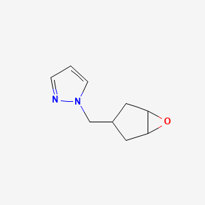 molecular formula C9H12N2O B2593956 1-((6-Oxabicyclo[3.1.0]hexan-3-yl)methyl)-1H-pyrazole CAS No. 2193065-72-2