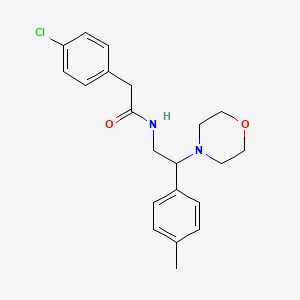 2-(4-chlorophenyl)-N-(2-morpholino-2-(p-tolyl)ethyl)acetamide