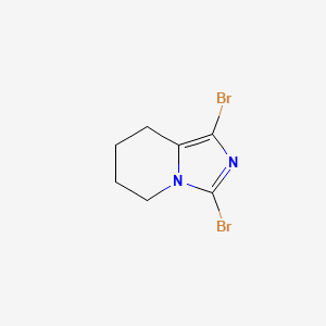 1,3-dibromo-5H,6H,7H,8H-imidazo[1,5-a]pyridine