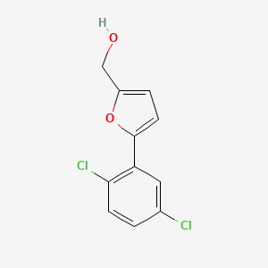 molecular formula C11H8Cl2O2 B2593970 [5-(2,5-二氯苯基)呋喃-2-基]甲醇 CAS No. 585522-14-1