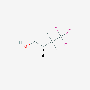 molecular formula C7H13F3O B2593971 (2S)-4,4,4-Trifluoro-2,3,3-trimethylbutan-1-ol CAS No. 2248175-59-7
